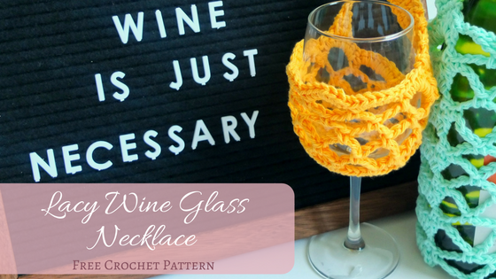 Lacy Wine Glass Necklace