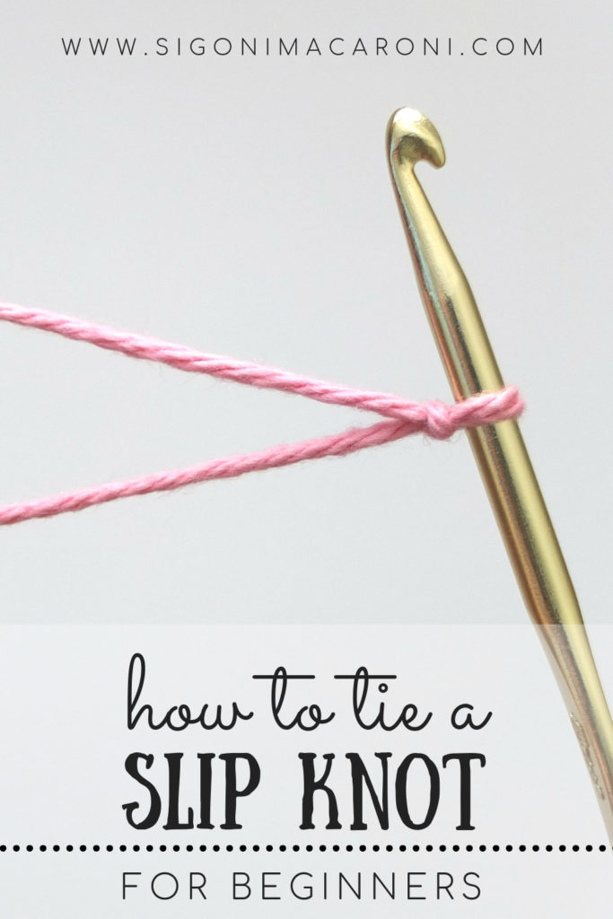 Pinterest image for the blog post on how to tie a slip knot the easy way for beginners