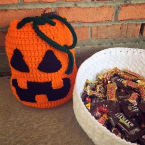 Pumpkin Drawstring Backpack