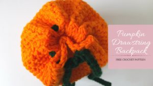 Pumpkin Drawstring Backpack