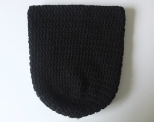 crochet jack skellington drawstring backpack