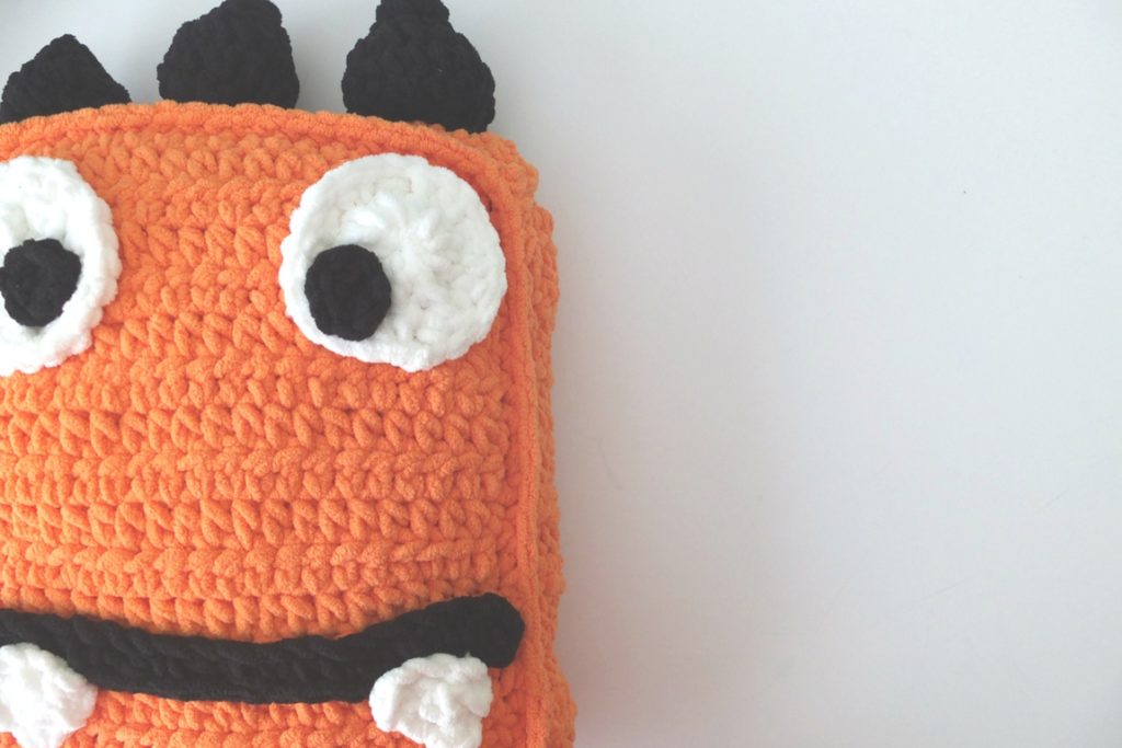 Marty the Crochet Monster Pillow