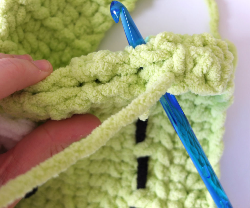 Frankenstein Crochet monster pillow