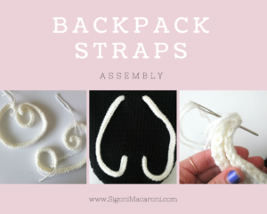 crochet jack skellington drawstring backpack