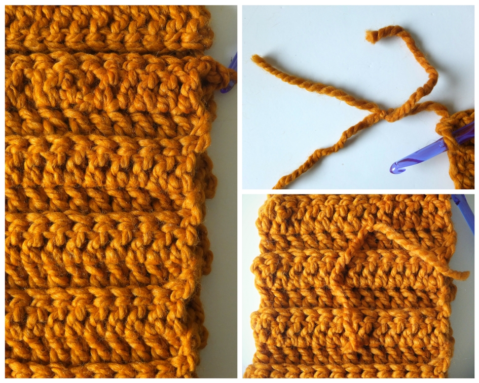 Simple V-Stitch Crochet Scarf - Free Crochet Pattern - sigoni macaroni