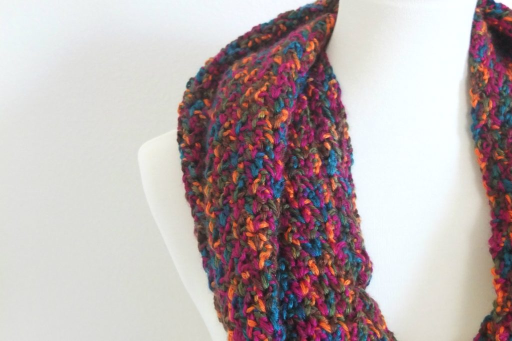 simple v-stitch scarf