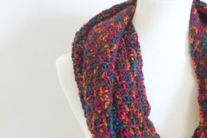 simple v-stitch scarf