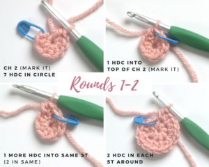 how to crochet in the round