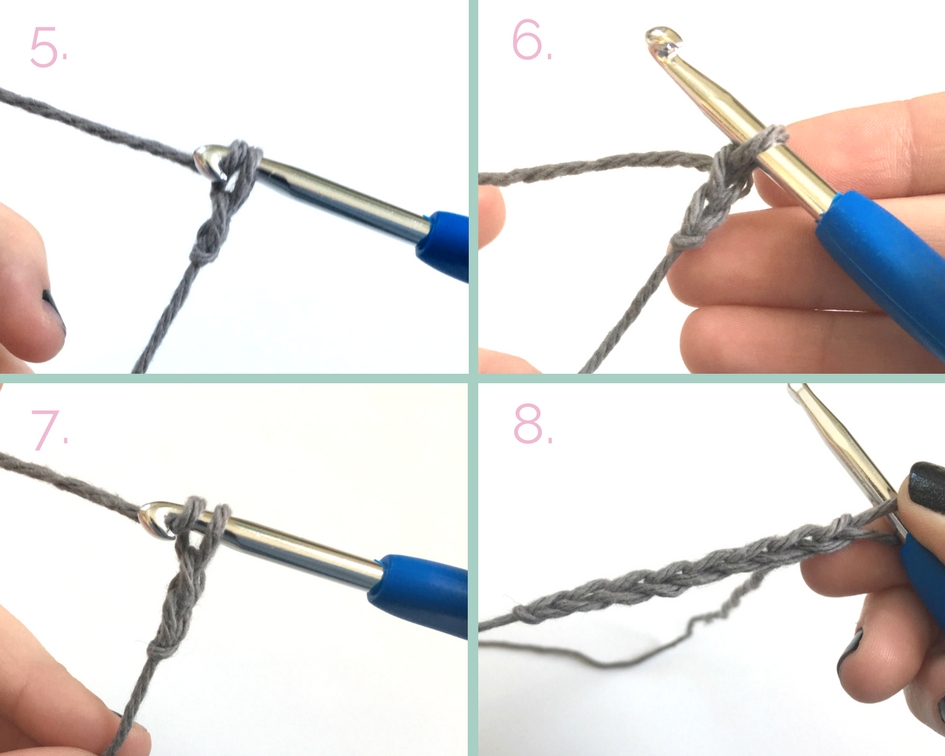 Crochet Basics: How to create a Chain Stitch using macrame string 