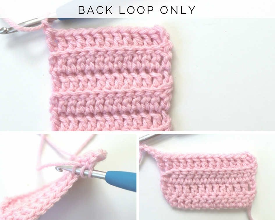 How to Crochet in the Front and Back Loops Only