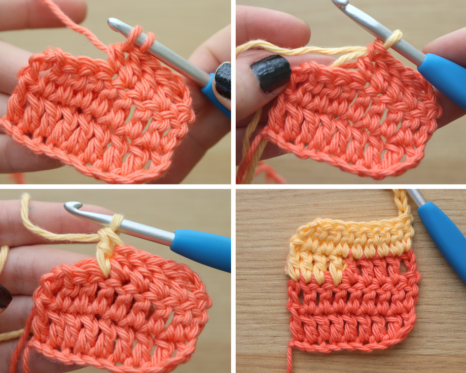 How to Change Colors in Crochet - Picture &amp; Video Tutorial 