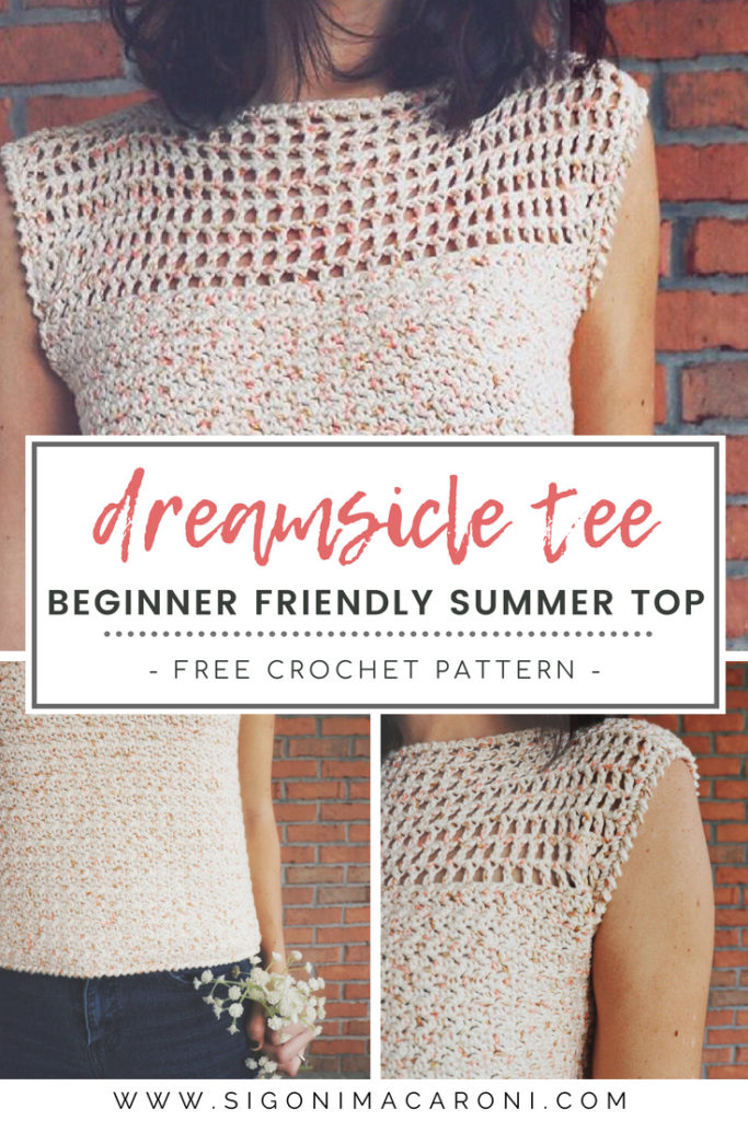 dreamsicle tee crochet pattern pinterest