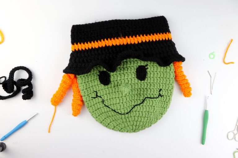 Halloween Witch Trick or Treat Bag Crochet Pattern