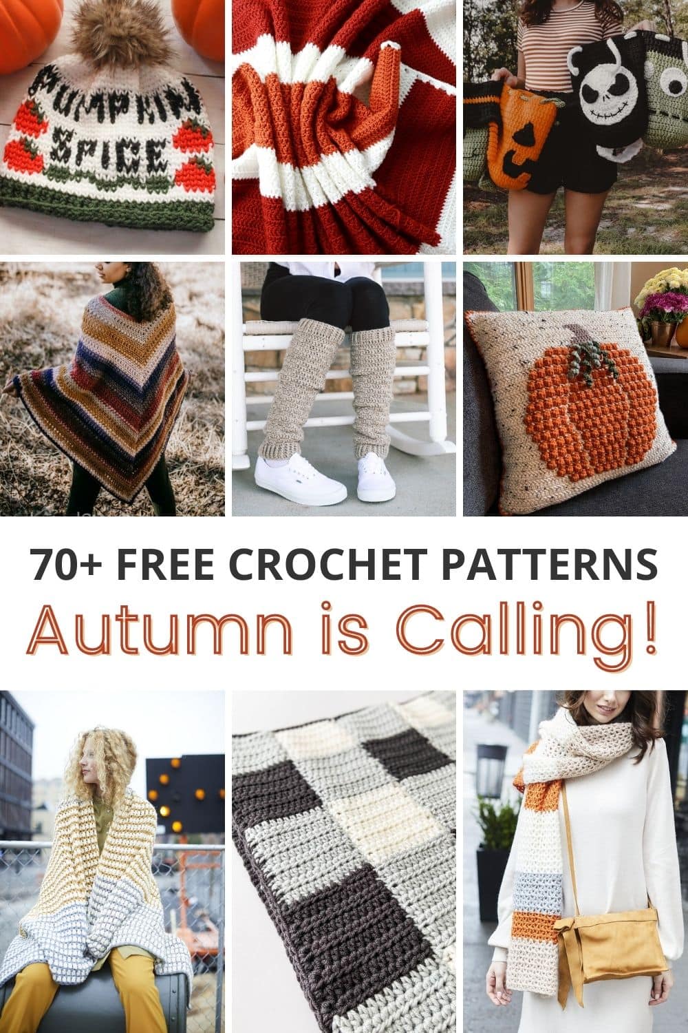 Autumn is Calling: 70+ FREE Fall Themed Crochet Patterns for 2021 via @sigonimacaronii