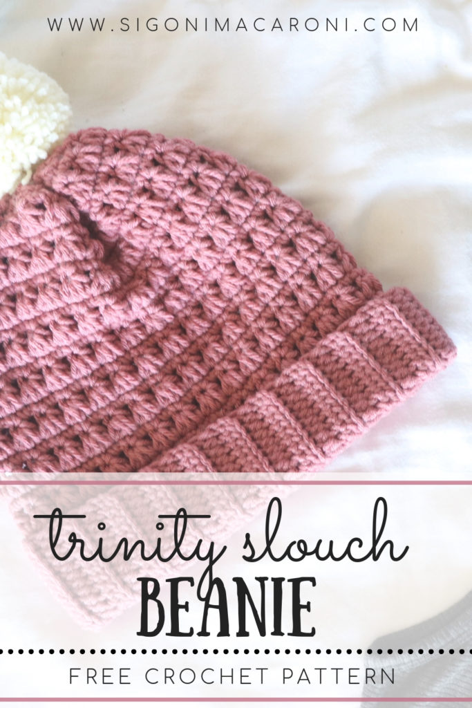 trinity slouch beanie crochet pattern