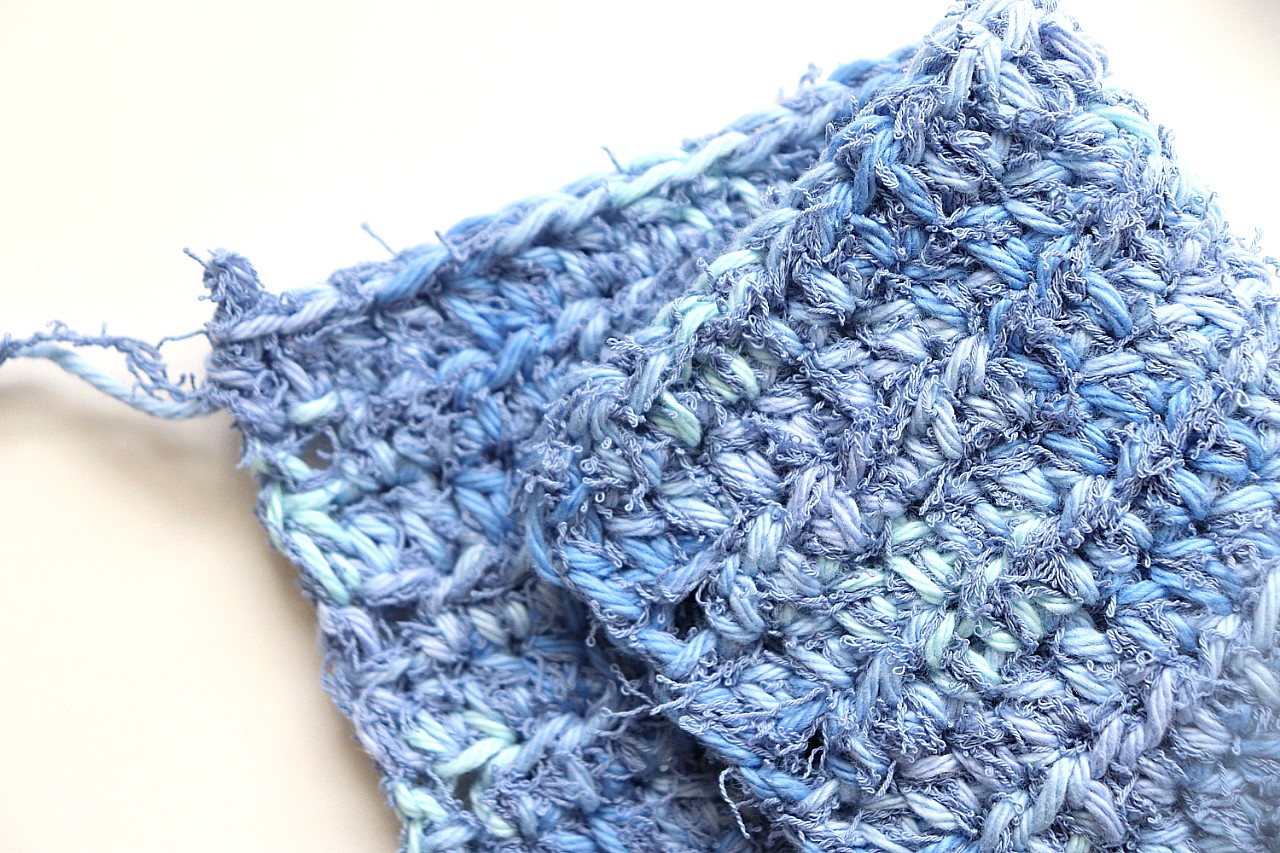 Double Crochet Dishcloth Pattern (+Matching Scrubby!) 