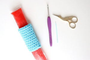DIY Adjustable Freeze Pop Sleeve Free Crochet Pattern