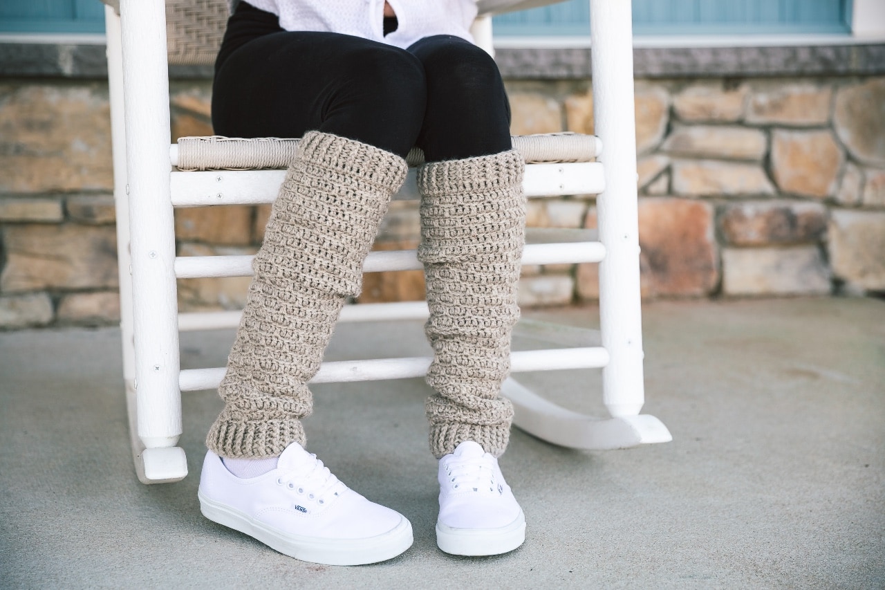 Slouchy Crochet Leg Warmers – One Skein Wonder