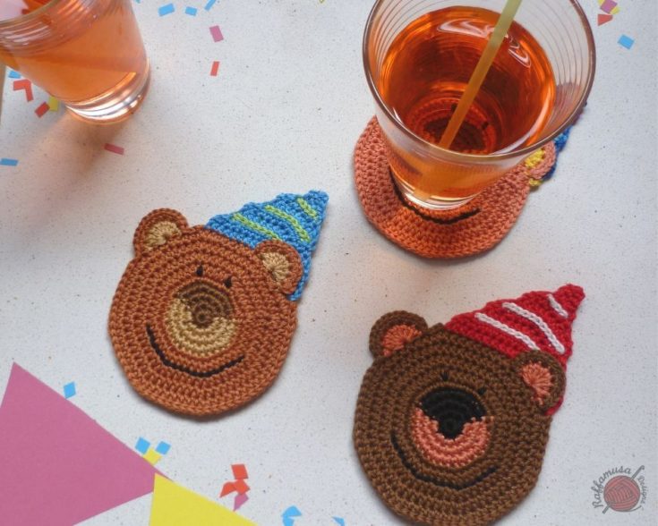 Image for Crochet Party Bear Coasters