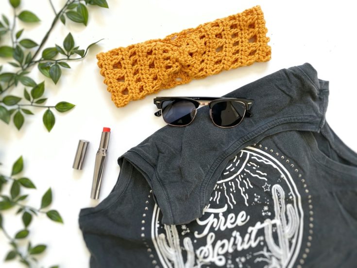 Image for Crocus Cross Crochet Headband Pattern