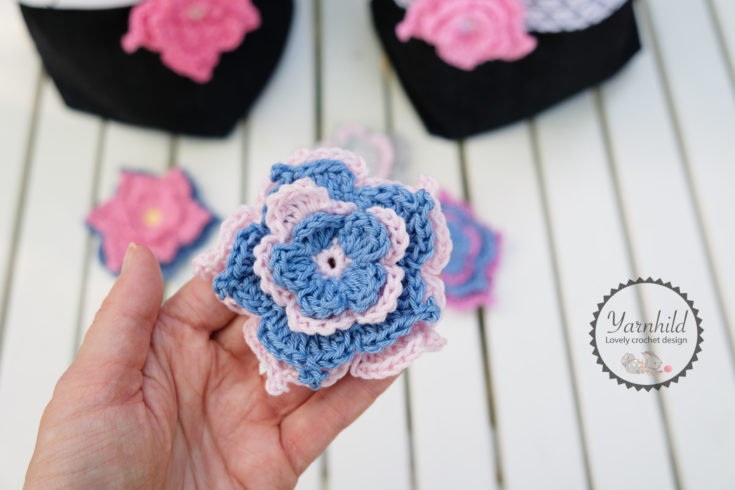 Image for The Flora Flower – Crochet Flower