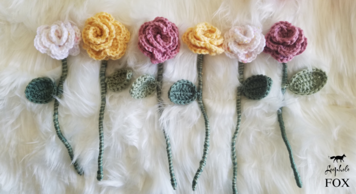 Image for Assorted Crochet Rose Bouquet
