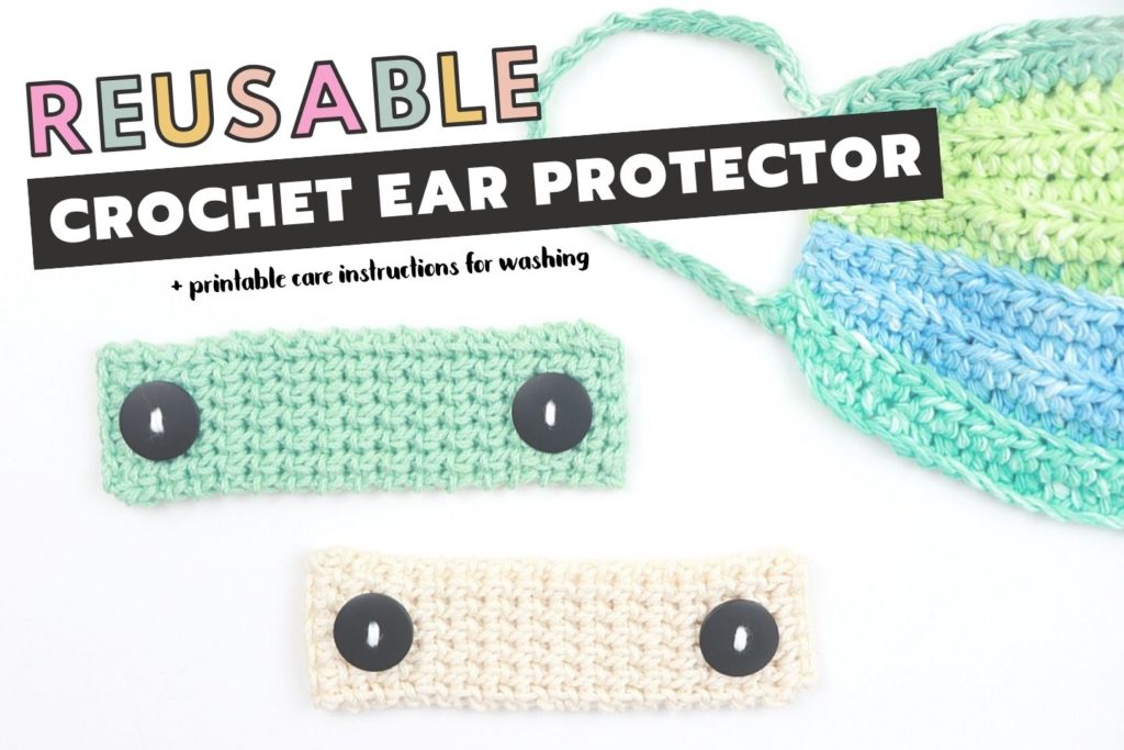 Reusable Crochet Ear Protector For Face Masks | Free Crochet Pattern