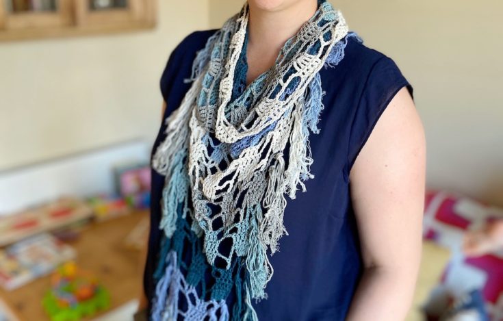 Image for The Seaglass Bandana Scarf Crochet Pattern