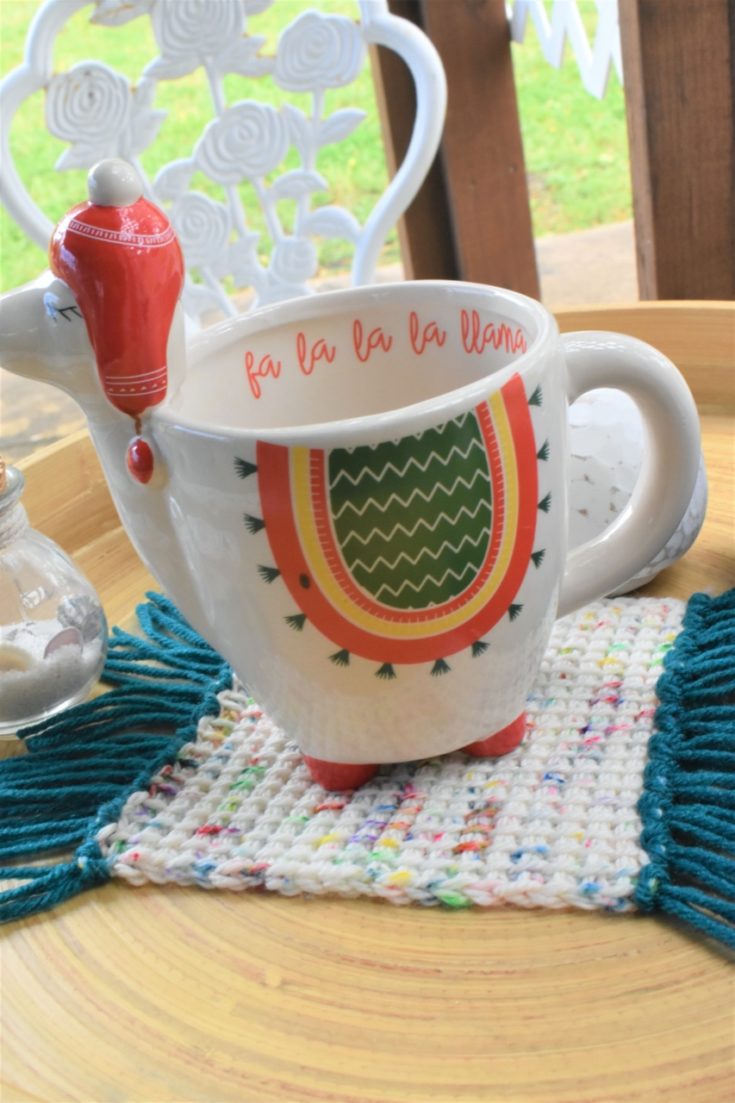 Image for Tunisian Mug Rug Crochet Pattern