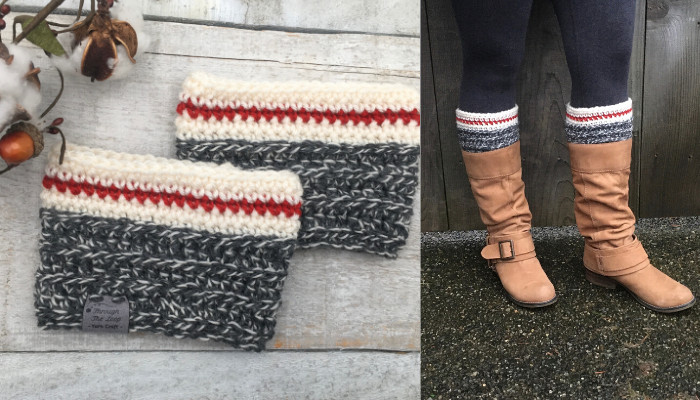 Image for Monkey Around Boot Cuffs - FREE PATTERN
