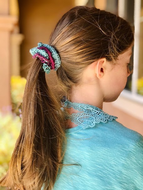 Image for Two-Toned Crochet Scrunchie Pattern