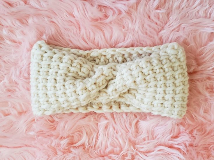 Image for Simple Tunisian Crochet Cable Ear Warmer