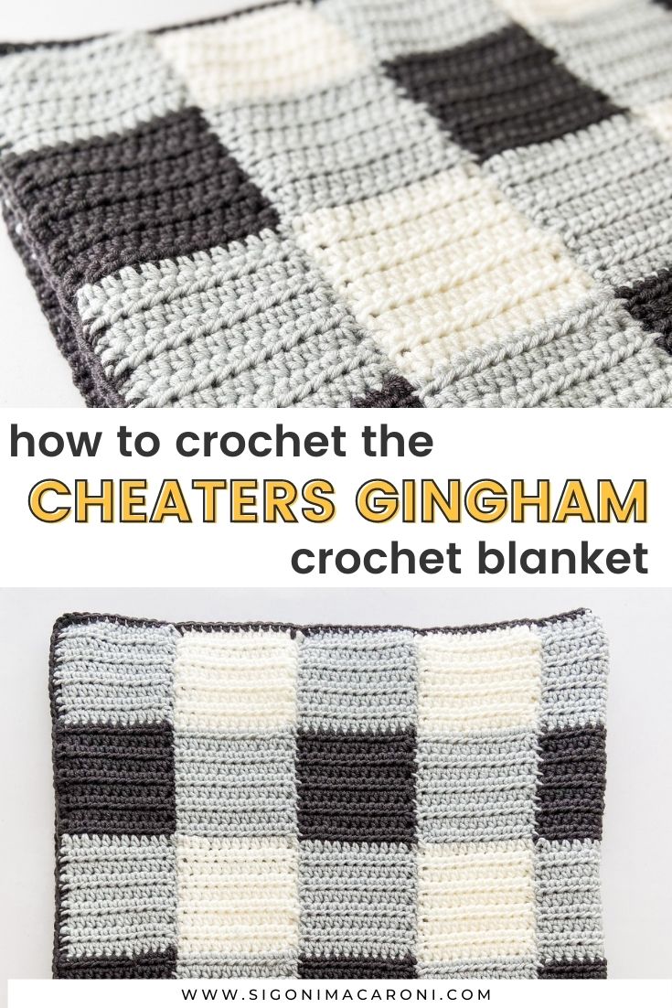 Cheaters Gingham Blanket Crochet Along | FREE PATTERN via @sigonimacaronii