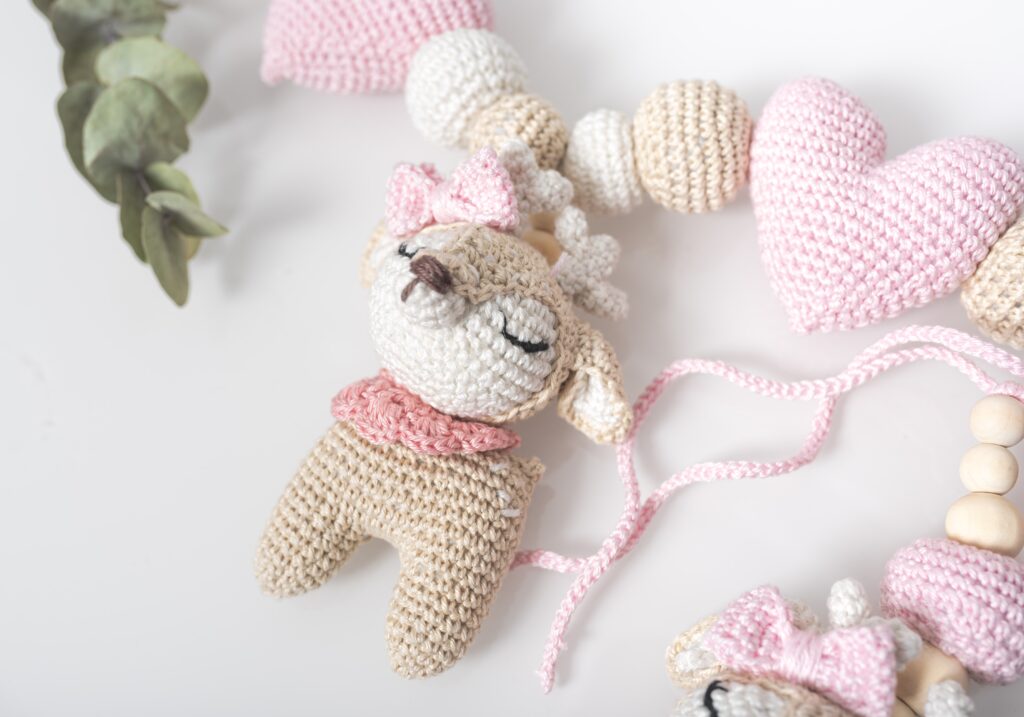 crochet baby toy teether