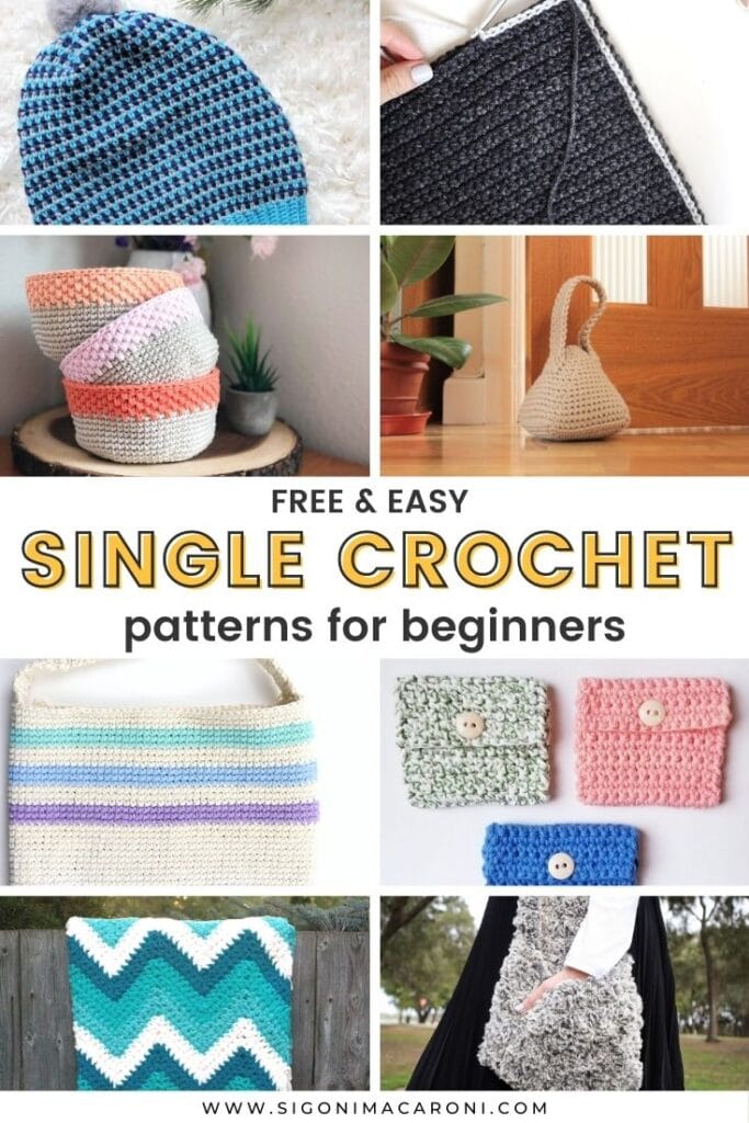 35+ Free Easy Single Crochet Patterns for Beginners