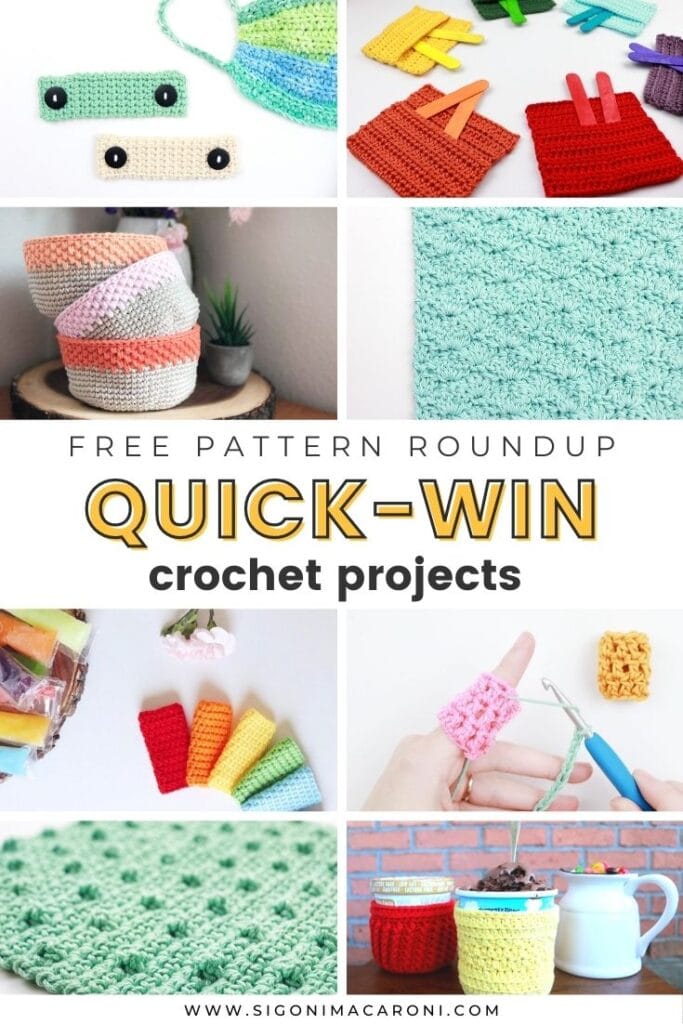 Small Quick Win Crochet Projects | FREE Pattern Roundup