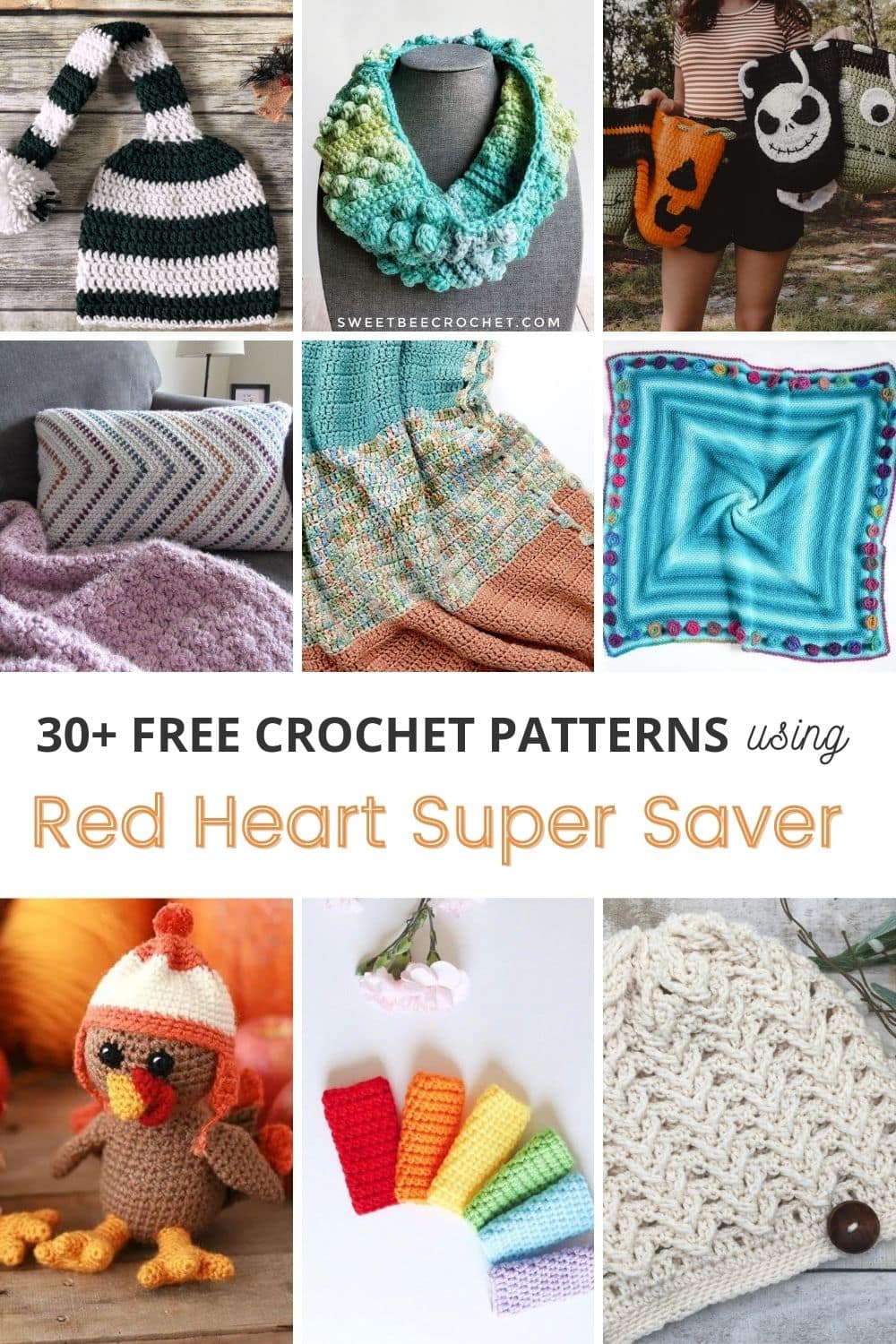 30+ Free Crochet Patterns Using Red Heart Super Saver via @sigonimacaronii