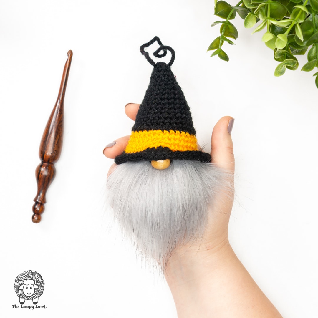 Image for Crochet Witch Gnome Ornament – Free Pattern