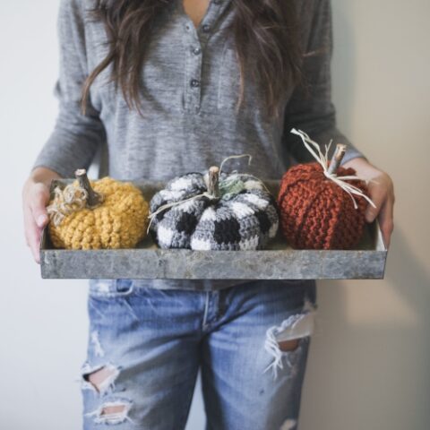 Image for THREE Rustic Pumpkins