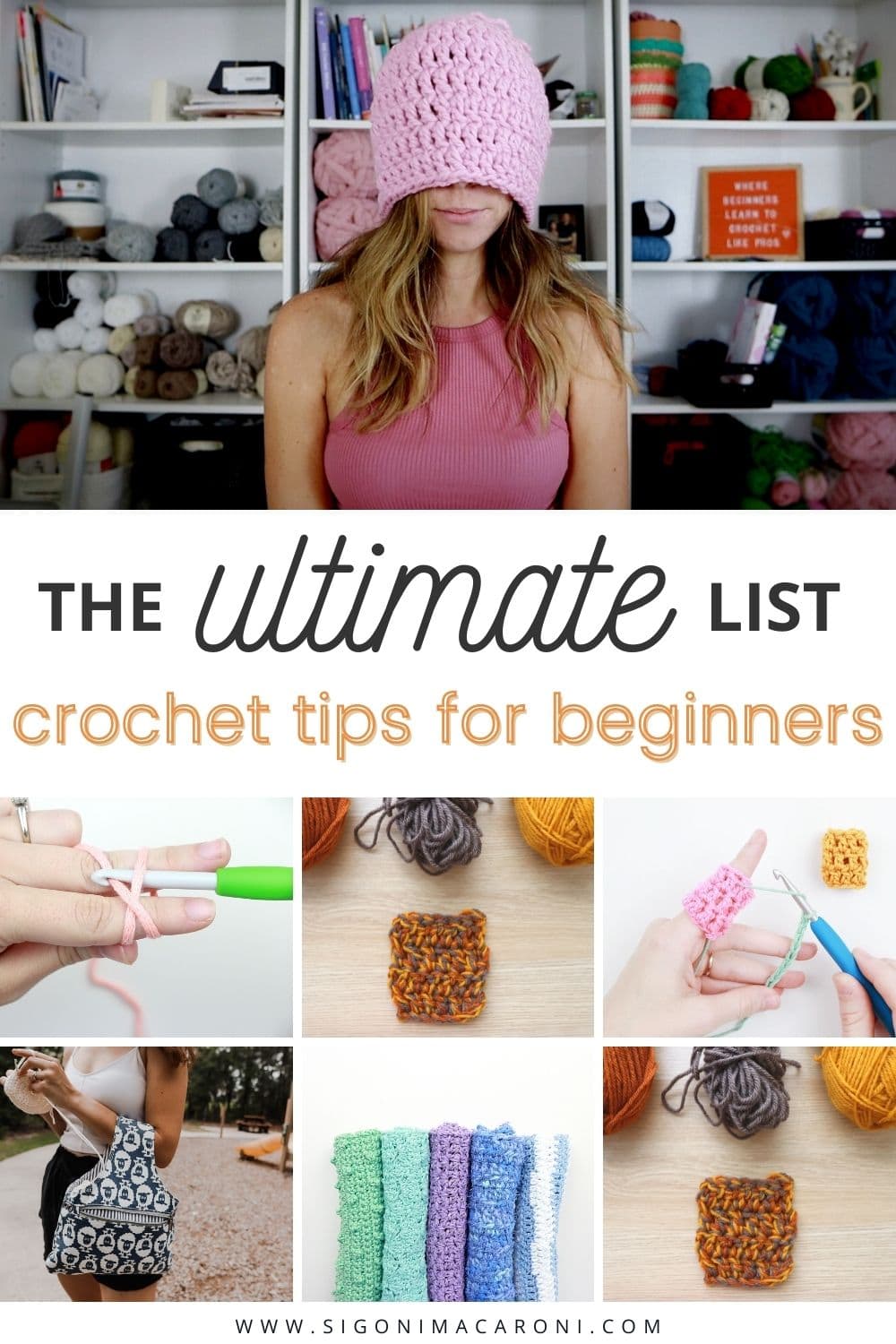 Do you want to get better at crochet? Do you feel like you're pretty good, but not crocheting up to your full potential? I've got you covered. Today I'm going to share this ultimate list of MUST-KNOW crochet tips for beginners. Most of these tips you will NEED to know in order to become a better crocheter. via @sigonimacaronii