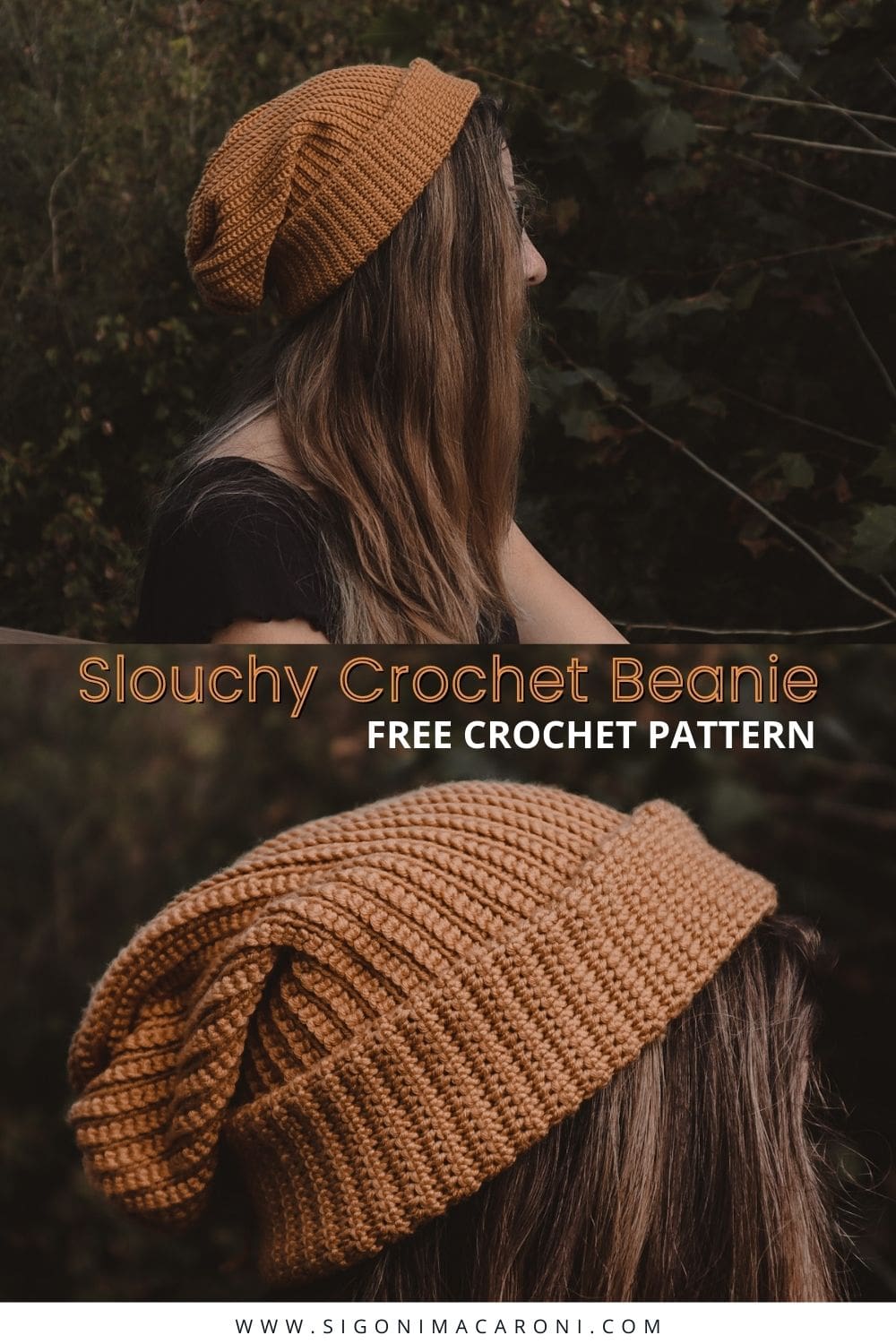 The Easy Peasy Fisherman Beanie is a free, beginner friendly crochet pattern that only uses single crochet stitches. It is simple, yet slouchy and modern. You will also learn how to crochet a hat out of a rectangle! This crochet beanie pattern is unisex, but I do think it would be a great mens gift. I hope you love this free crochet pattern for the Easy Peasy Fisherman Beanie! via @sigonimacaronii