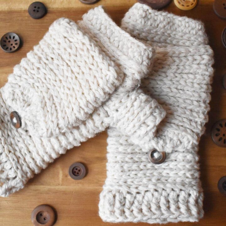 Image for Tabby Star Crochet Mittens Pattern