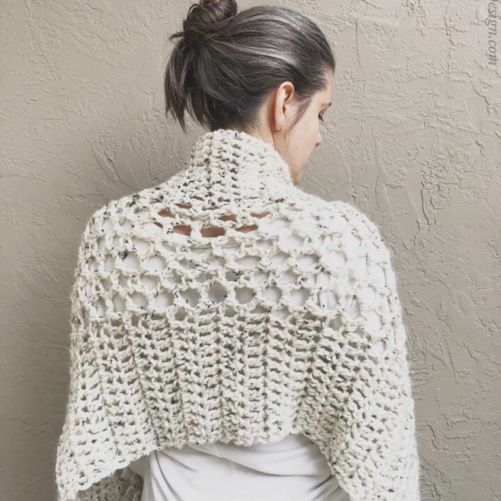 Image for Easy Rectangular Crochet Shawl Pattern | Vera Wrap