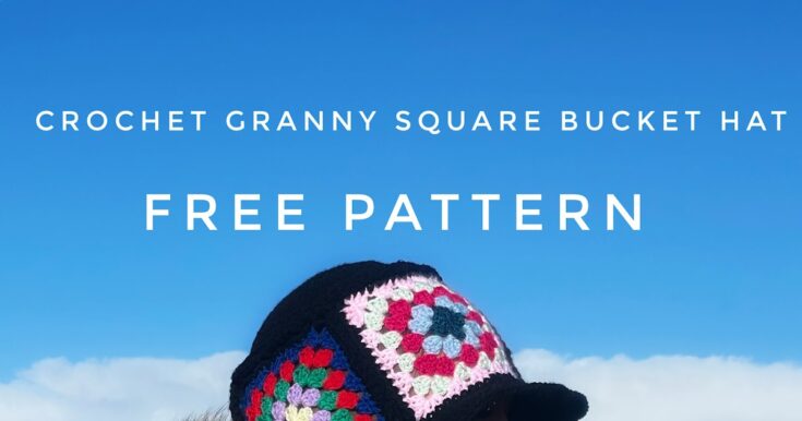 Image for Granny Square Bucket Hat Pattern Free Crochet Pattern