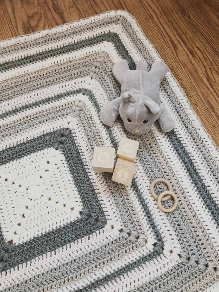 Image for The Piemonte a Crochet Puff Stitch Blanket Free Pattern