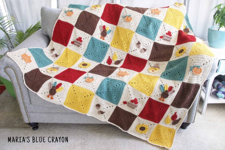 Image for Crochet Fall Themed Blanket