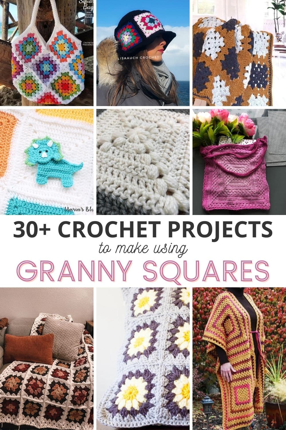 30+ Crochet Projects You Can Make Using Granny Squares via @sigonimacaronii