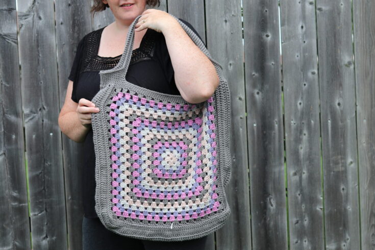 Image for Granny Square Market Bag Crochet Pattern