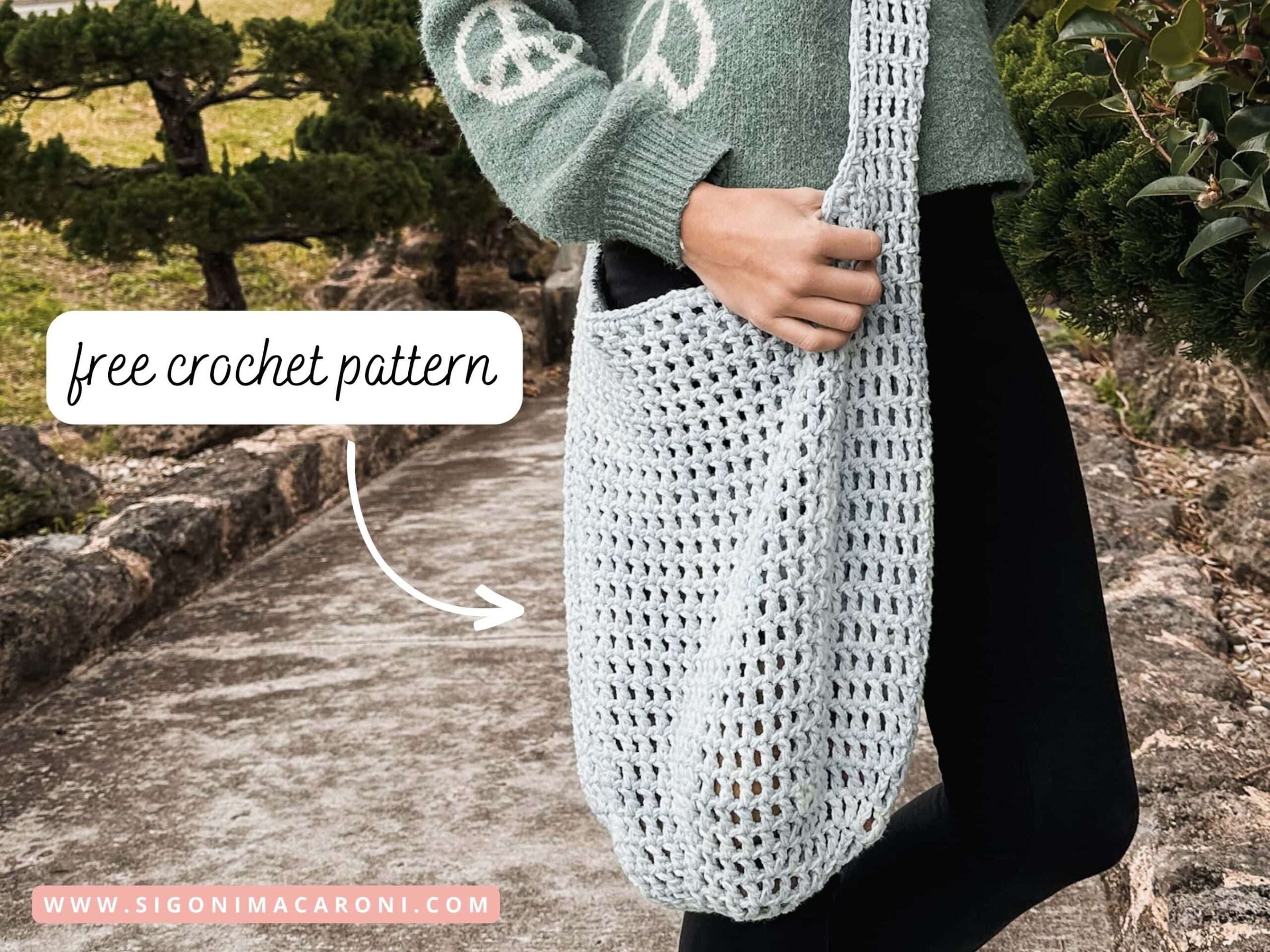 Crossbody Crochet Market Bag: Free Crochet Pattern