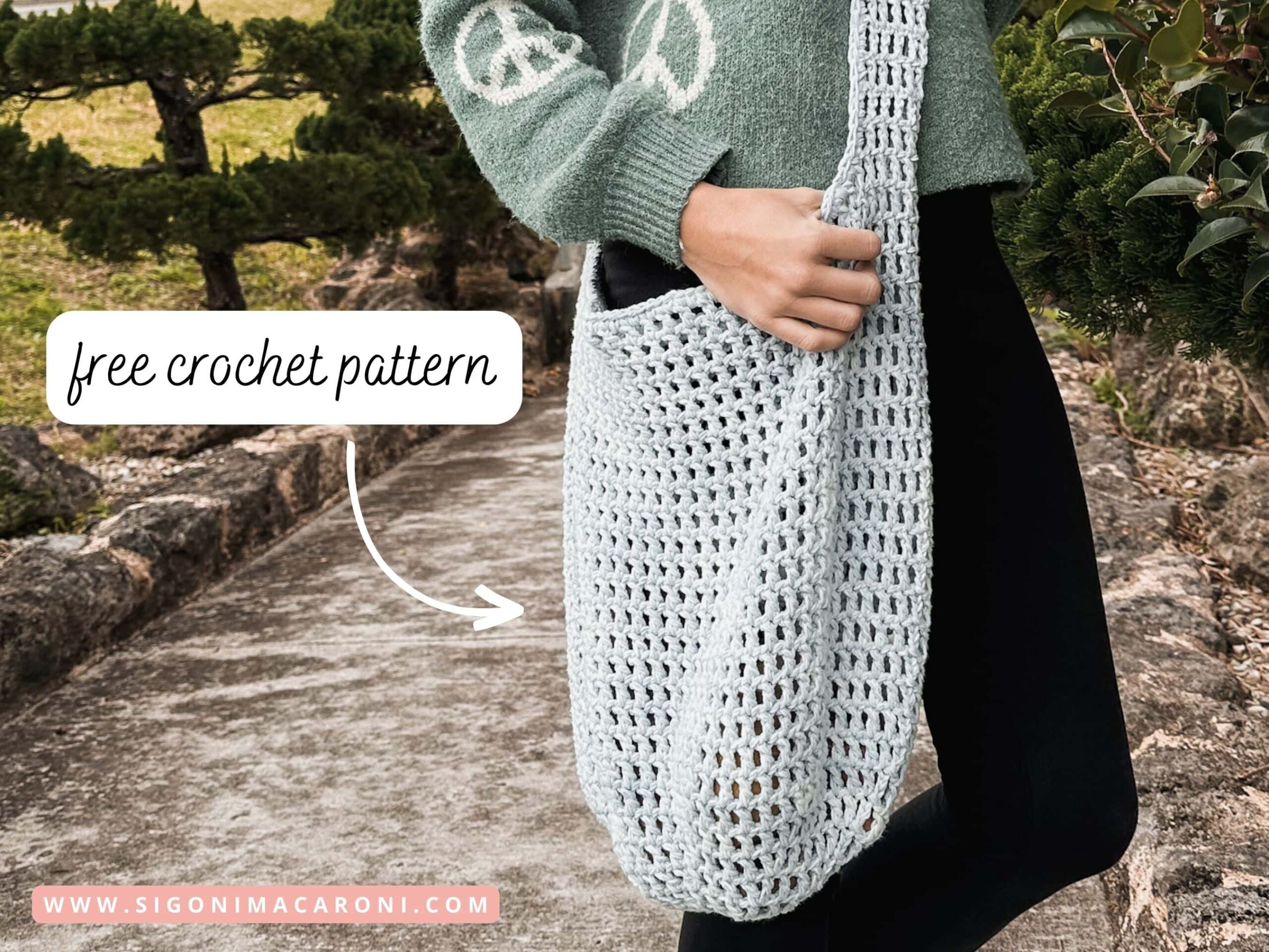 Crochet crossbody sales bag free pattern